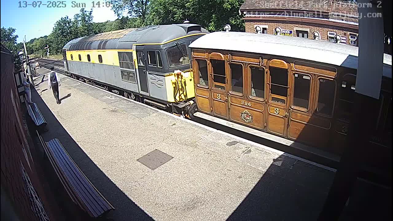 Platform 2 West Sheffield Green, Bluebell Railway, Sheffield Park Station  Live Cam - Uckfield, Wealden, East Sussex, South East, England, United Kingdom