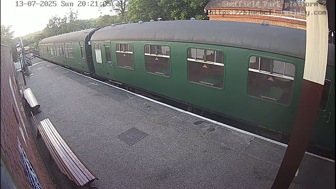 Platform 2 West Sheffield Green, Bluebell Railway, Sheffield Park Station  Live Cam - Uckfield, Wealden, East Sussex, South East, England, United Kingdom