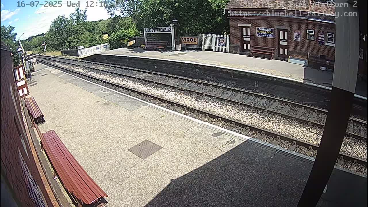 Platform 2 West Sheffield Green, Bluebell Railway, Sheffield Park Station  Live Cam - Uckfield, Wealden, East Sussex, South East, England, United Kingdom