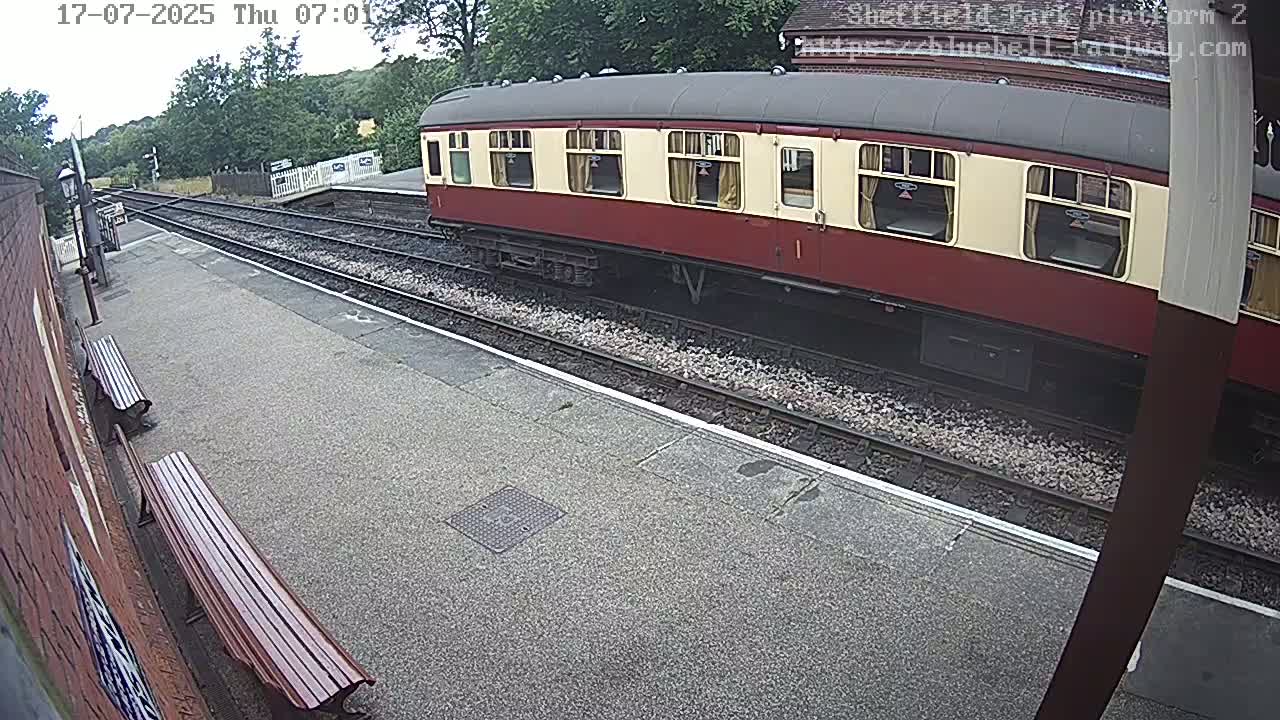 Platform 2 West Sheffield Green, Bluebell Railway, Sheffield Park Station  Live Cam - Uckfield, Wealden, East Sussex, South East, England, United Kingdom