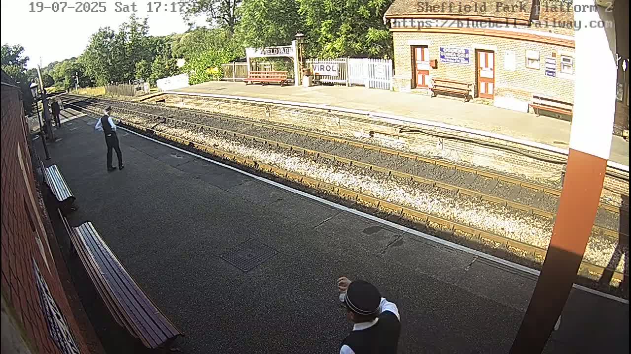 Platform 2 West Sheffield Green, Bluebell Railway, Sheffield Park Station  Live Cam - Uckfield, Wealden, East Sussex, South East, England, United Kingdom