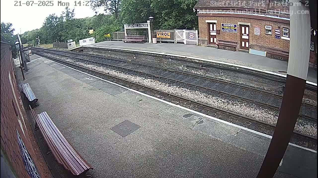 Platform 2 West Sheffield Green, Bluebell Railway, Sheffield Park Station  Live Cam - Uckfield, Wealden, East Sussex, South East, England, United Kingdom