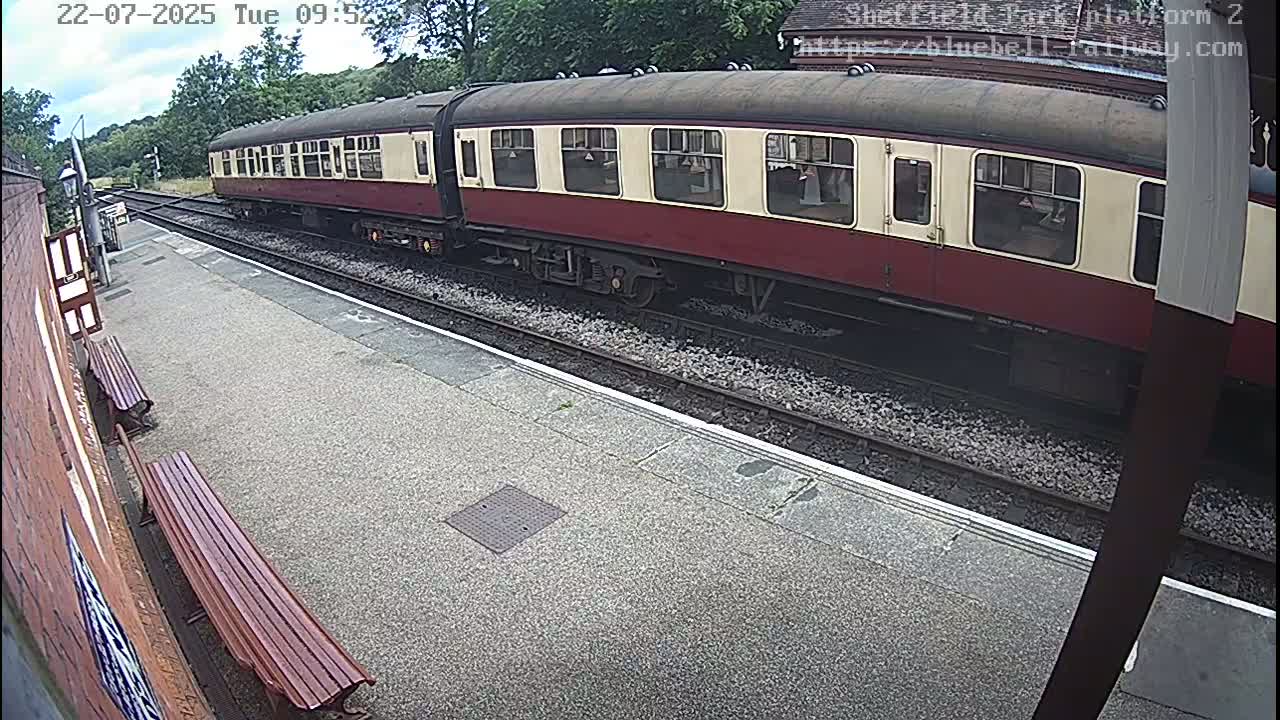 Platform 2 West Sheffield Green, Bluebell Railway, Sheffield Park Station  Live Cam - Uckfield, Wealden, East Sussex, South East, England, United Kingdom