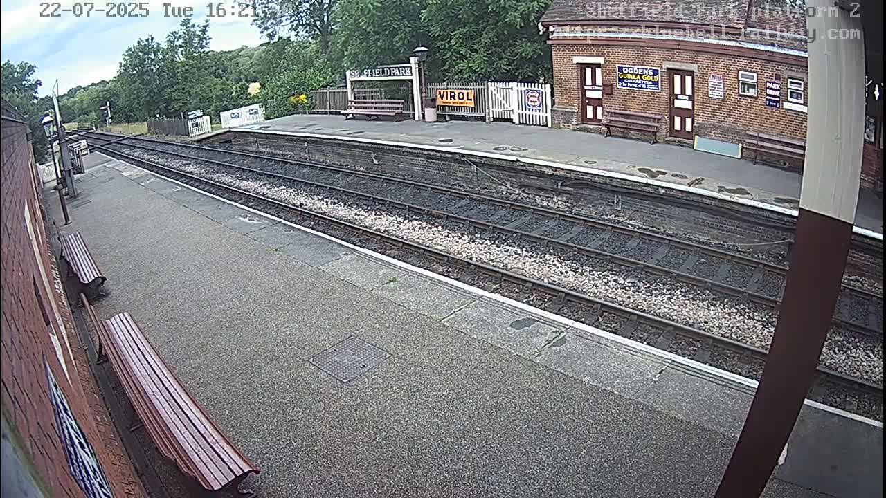 Platform 2 West Sheffield Green, Bluebell Railway, Sheffield Park Station  Live Cam - Uckfield, Wealden, East Sussex, South East, England, United Kingdom