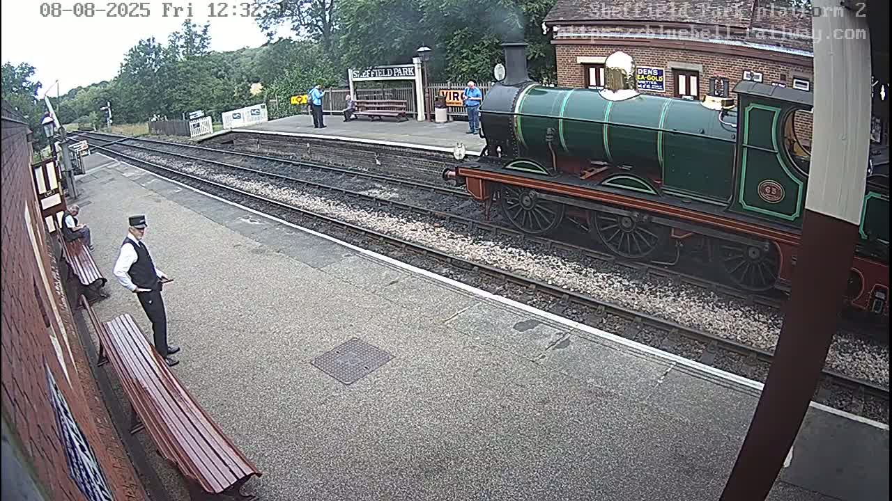 Platform 2 West Sheffield Green, Bluebell Railway, Sheffield Park Station  Live Cam - Uckfield, Wealden, East Sussex, South East, England, United Kingdom