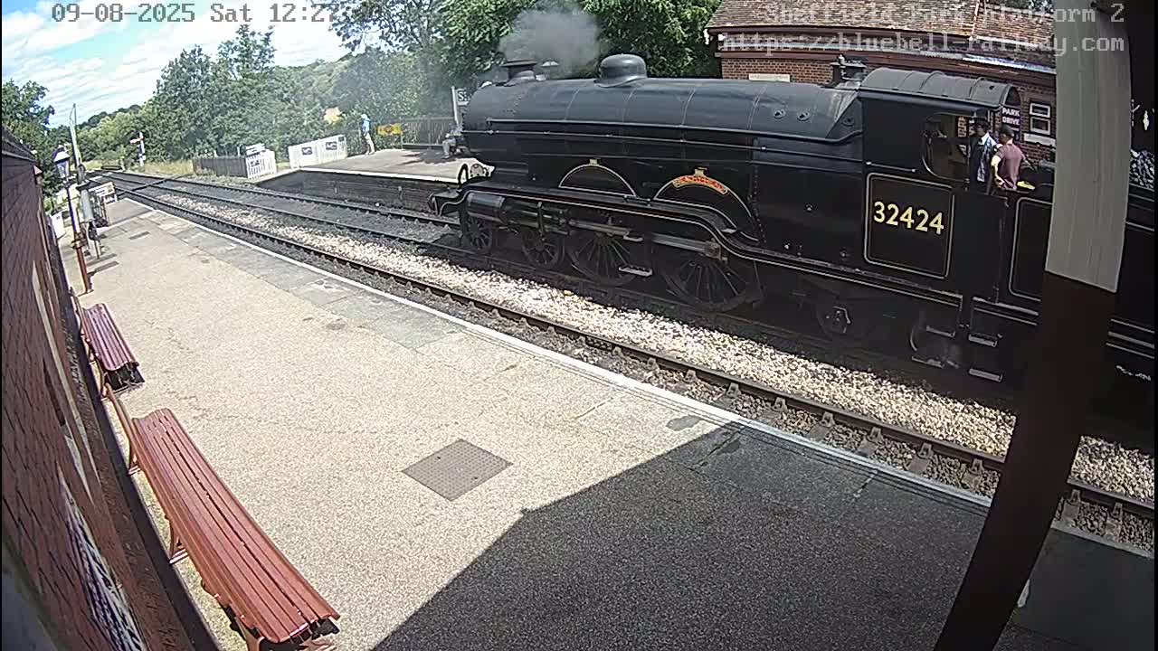 Platform 2 West Sheffield Green, Bluebell Railway, Sheffield Park Station  Live Cam - Uckfield, Wealden, East Sussex, South East, England, United Kingdom