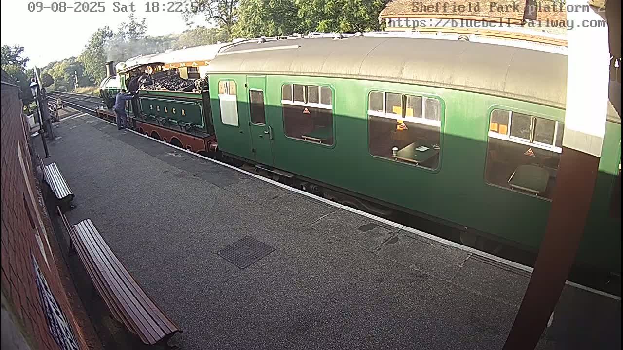 Platform 2 West Sheffield Green, Bluebell Railway, Sheffield Park Station  Live Cam - Uckfield, Wealden, East Sussex, South East, England, United Kingdom