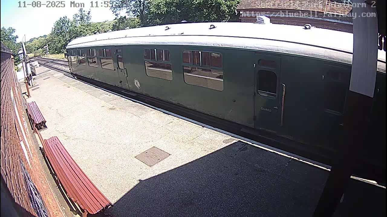 Platform 2 West Sheffield Green, Bluebell Railway, Sheffield Park Station  Live Cam - Uckfield, Wealden, East Sussex, South East, England, United Kingdom