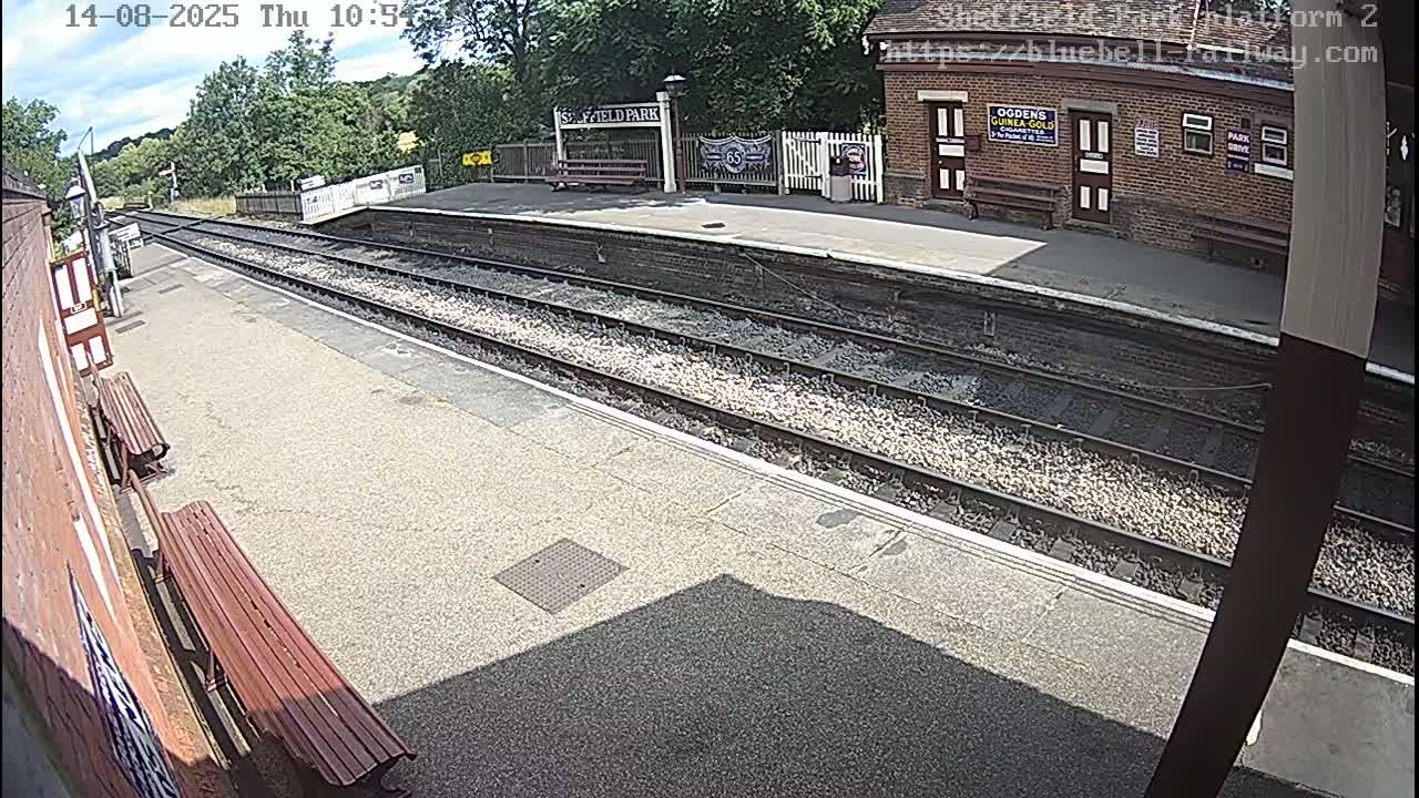 Platform 2 West Sheffield Green, Bluebell Railway, Sheffield Park Station  Live Cam - Uckfield, Wealden, East Sussex, South East, England, United Kingdom
