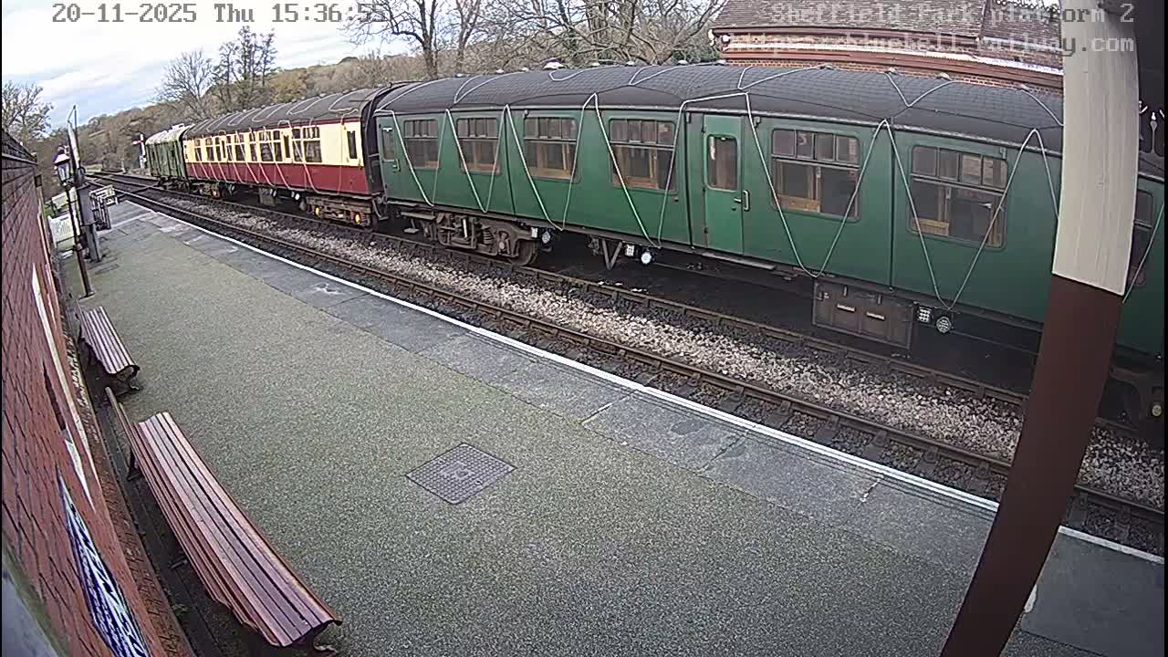 Platform 2 West Sheffield Green, Bluebell Railway, Sheffield Park Station  Live Cam - Uckfield, Wealden, East Sussex, South East, England, United Kingdom