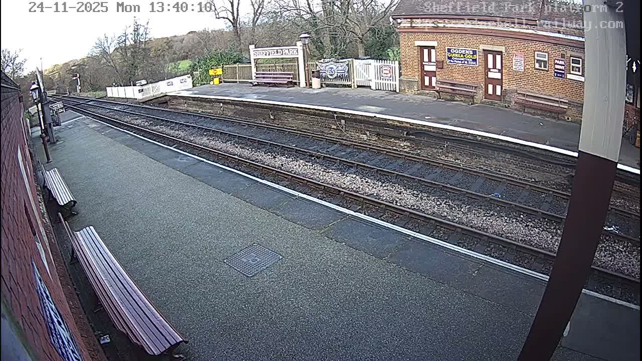 Platform 2 West Sheffield Green, Bluebell Railway, Sheffield Park Station  Live Cam - Uckfield, Wealden, East Sussex, South East, England, United Kingdom