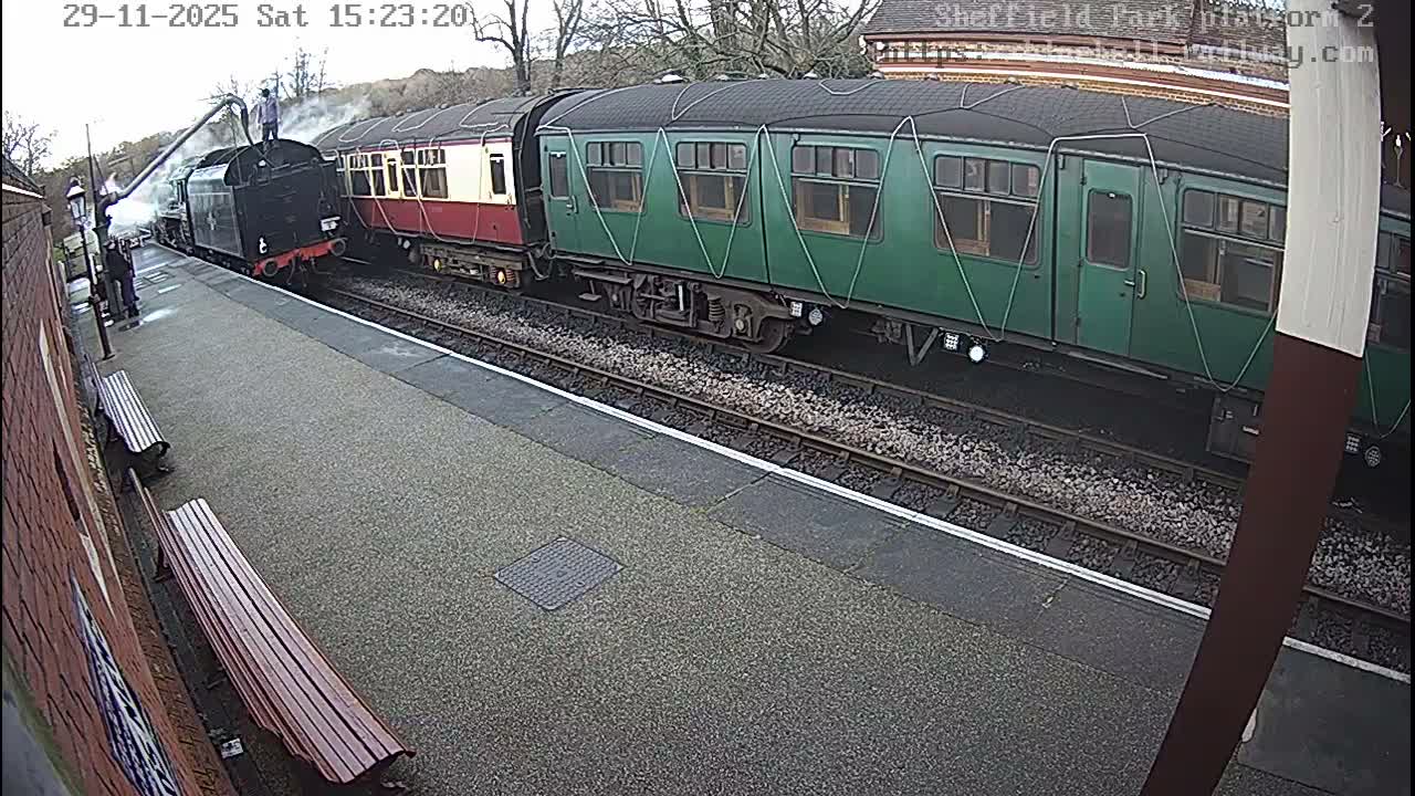 Platform 2 West Sheffield Green, Bluebell Railway, Sheffield Park Station  Live Cam - Uckfield, Wealden, East Sussex, South East, England, United Kingdom