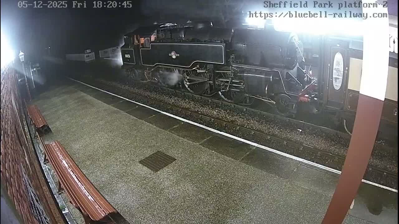 Platform 2 West Sheffield Green, Bluebell Railway, Sheffield Park Station  Live Cam - Uckfield, Wealden, East Sussex, South East, England, United Kingdom