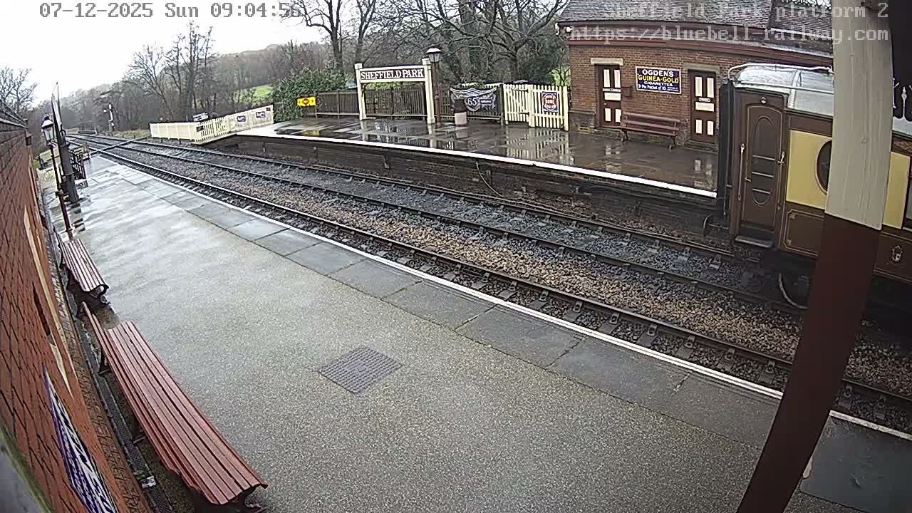 Platform 2 West Sheffield Green, Bluebell Railway, Sheffield Park Station  Live Cam - Uckfield, Wealden, East Sussex, South East, England, United Kingdom