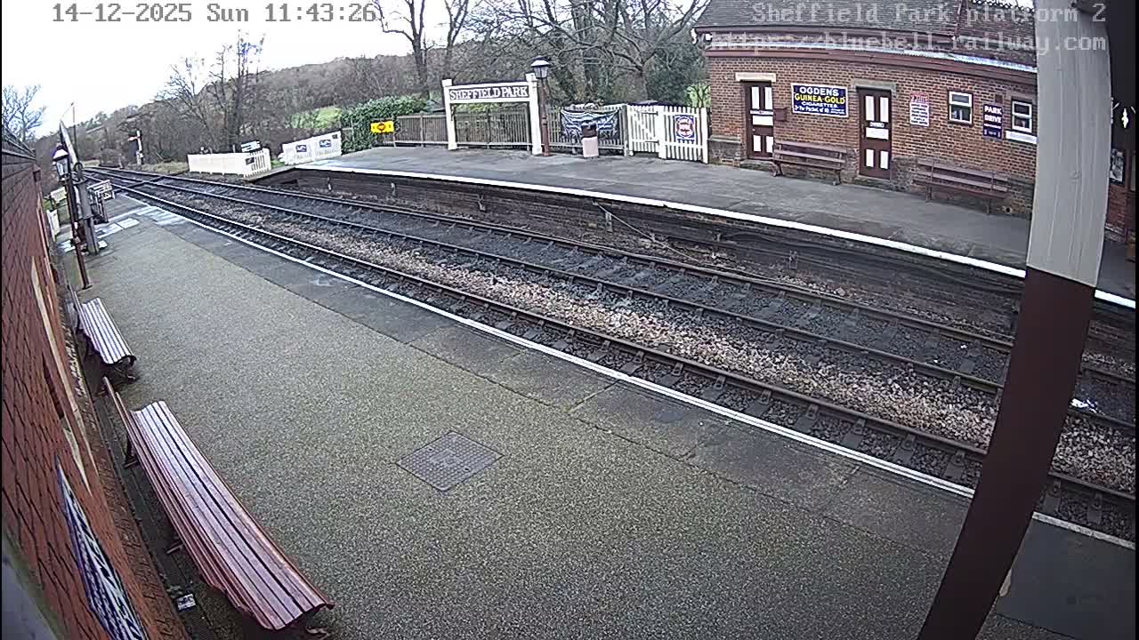 Platform 2 West Sheffield Green, Bluebell Railway, Sheffield Park Station  Live Cam - Uckfield, Wealden, East Sussex, South East, England, United Kingdom