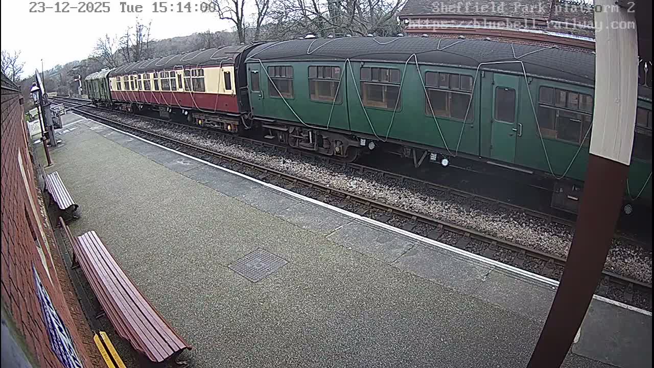 Platform 2 West Sheffield Green, Bluebell Railway, Sheffield Park Station  Live Cam - Uckfield, Wealden, East Sussex, South East, England, United Kingdom