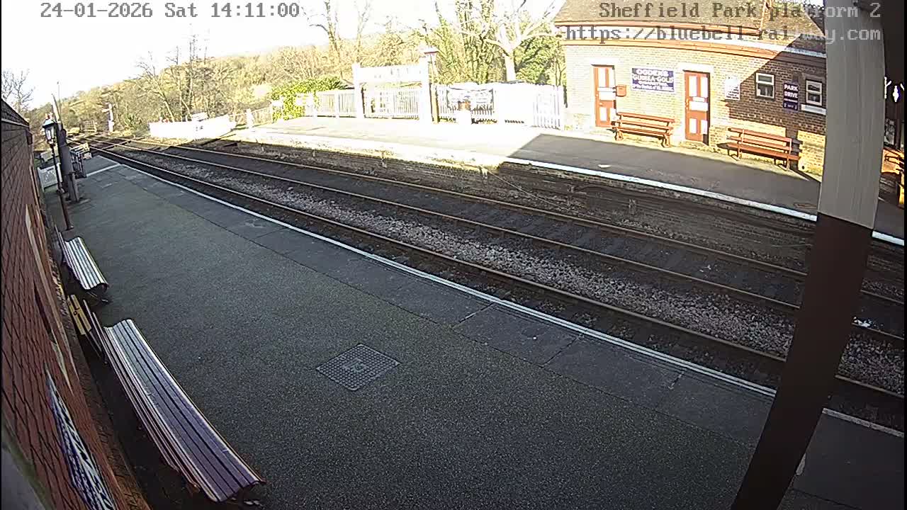 Platform 2 West Sheffield Green, Bluebell Railway, Sheffield Park Station  Live Cam - Uckfield, Wealden, East Sussex, South East, England, United Kingdom