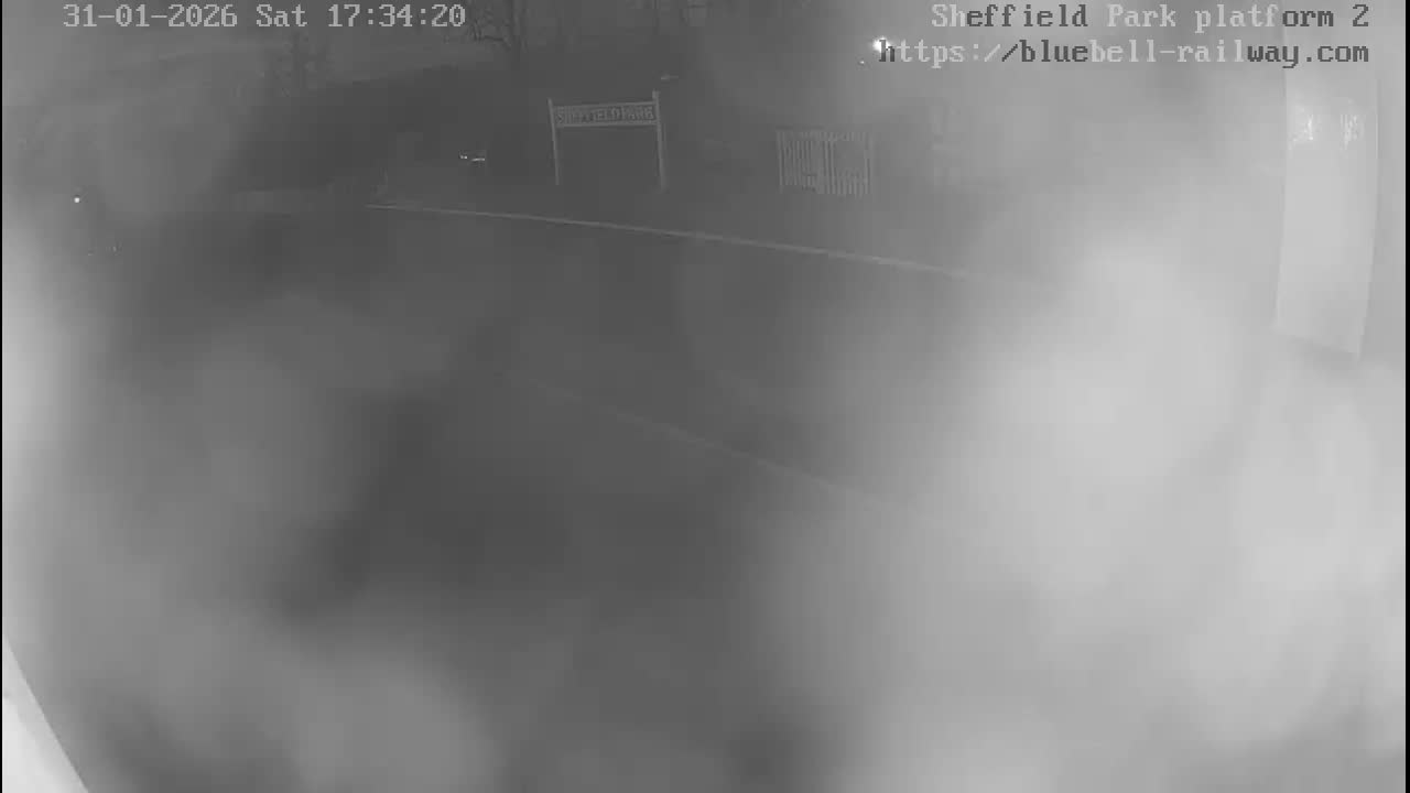 Platform 2 West Sheffield Green, Bluebell Railway, Sheffield Park Station  Live Cam - Uckfield, Wealden, East Sussex, South East, England, United Kingdom
