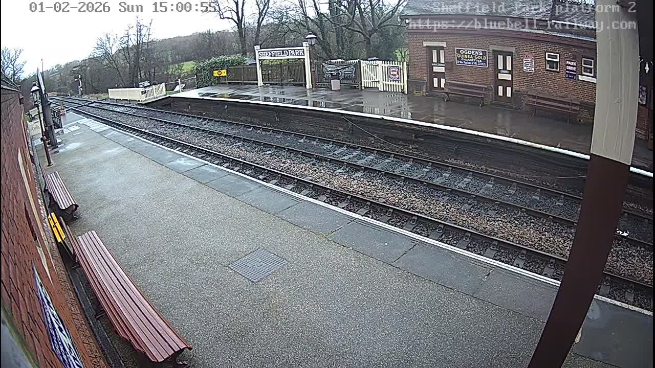 Platform 2 West Sheffield Green, Bluebell Railway, Sheffield Park Station  Live Cam - Uckfield, Wealden, East Sussex, South East, England, United Kingdom