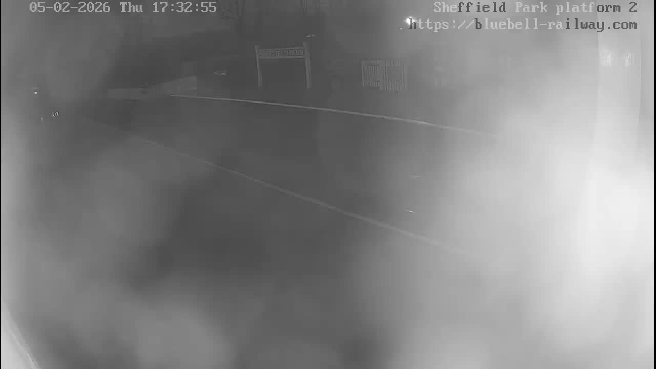 Platform 2 West Sheffield Green, Bluebell Railway, Sheffield Park Station  Live Cam - Uckfield, Wealden, East Sussex, South East, England, United Kingdom