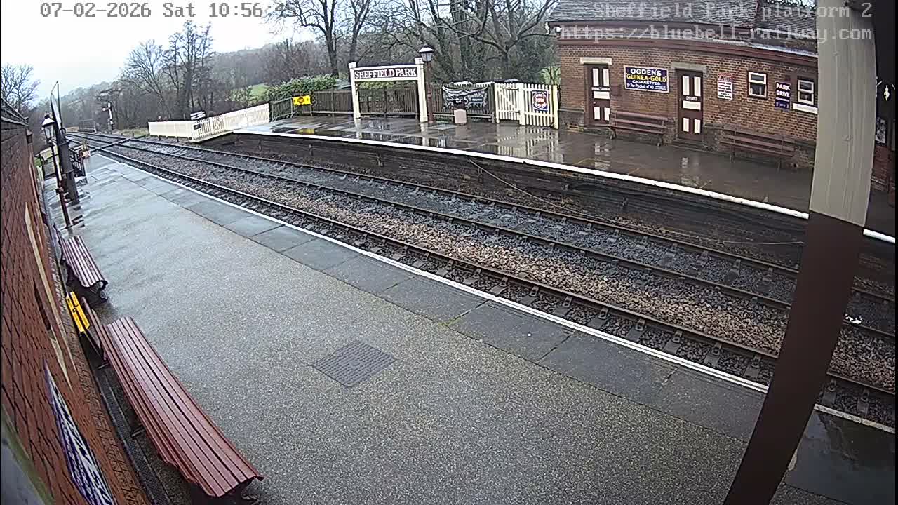 Platform 2 West Sheffield Green, Bluebell Railway, Sheffield Park Station  Live Cam - Uckfield, Wealden, East Sussex, South East, England, United Kingdom