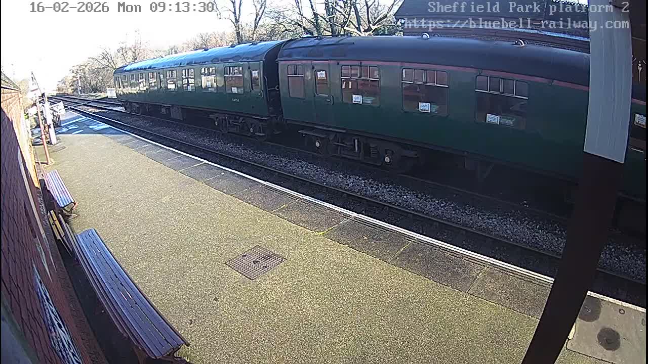 Platform 2 West Sheffield Green, Bluebell Railway, Sheffield Park Station  Live Cam - Uckfield, Wealden, East Sussex, South East, England, United Kingdom