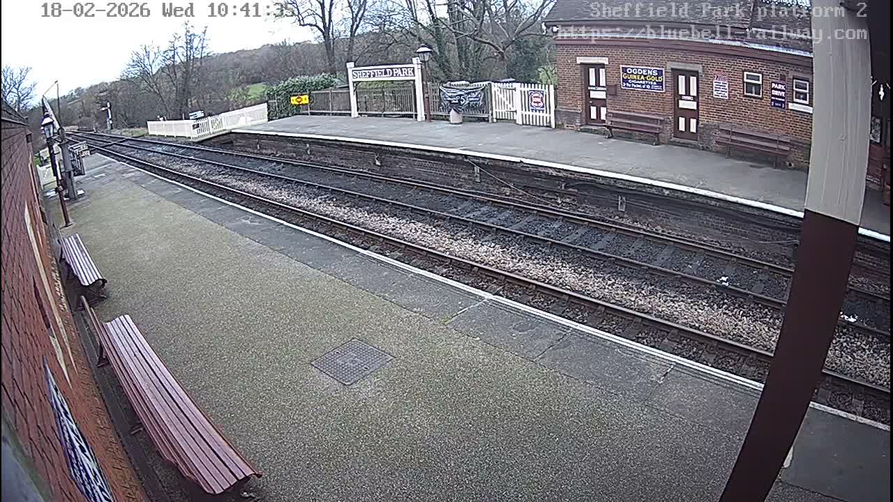 Platform 2 West Sheffield Green, Bluebell Railway, Sheffield Park Station  Live Cam - Uckfield, Wealden, East Sussex, South East, England, United Kingdom