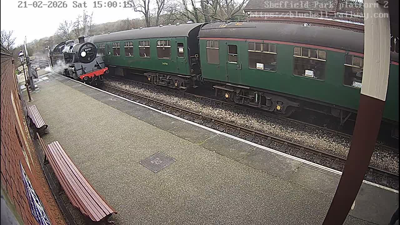 Platform 2 West Sheffield Green, Bluebell Railway, Sheffield Park Station  Live Cam - Uckfield, Wealden, East Sussex, South East, England, United Kingdom