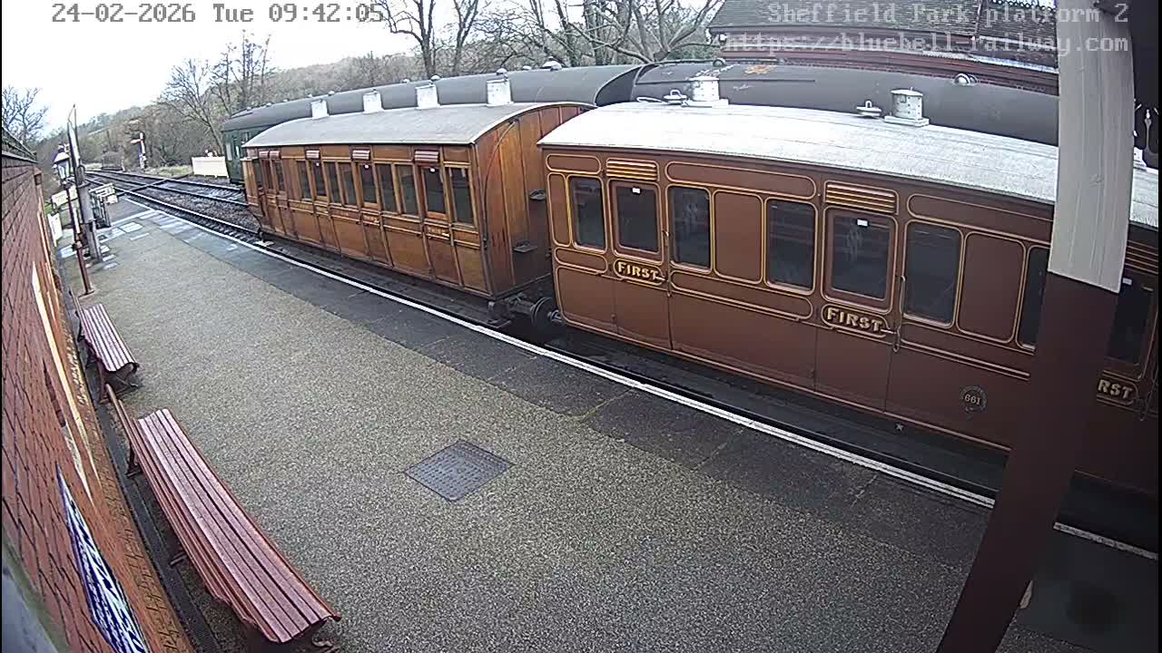 Platform 2 West Sheffield Green, Bluebell Railway, Sheffield Park Station  Live Cam - Uckfield, Wealden, East Sussex, South East, England, United Kingdom
