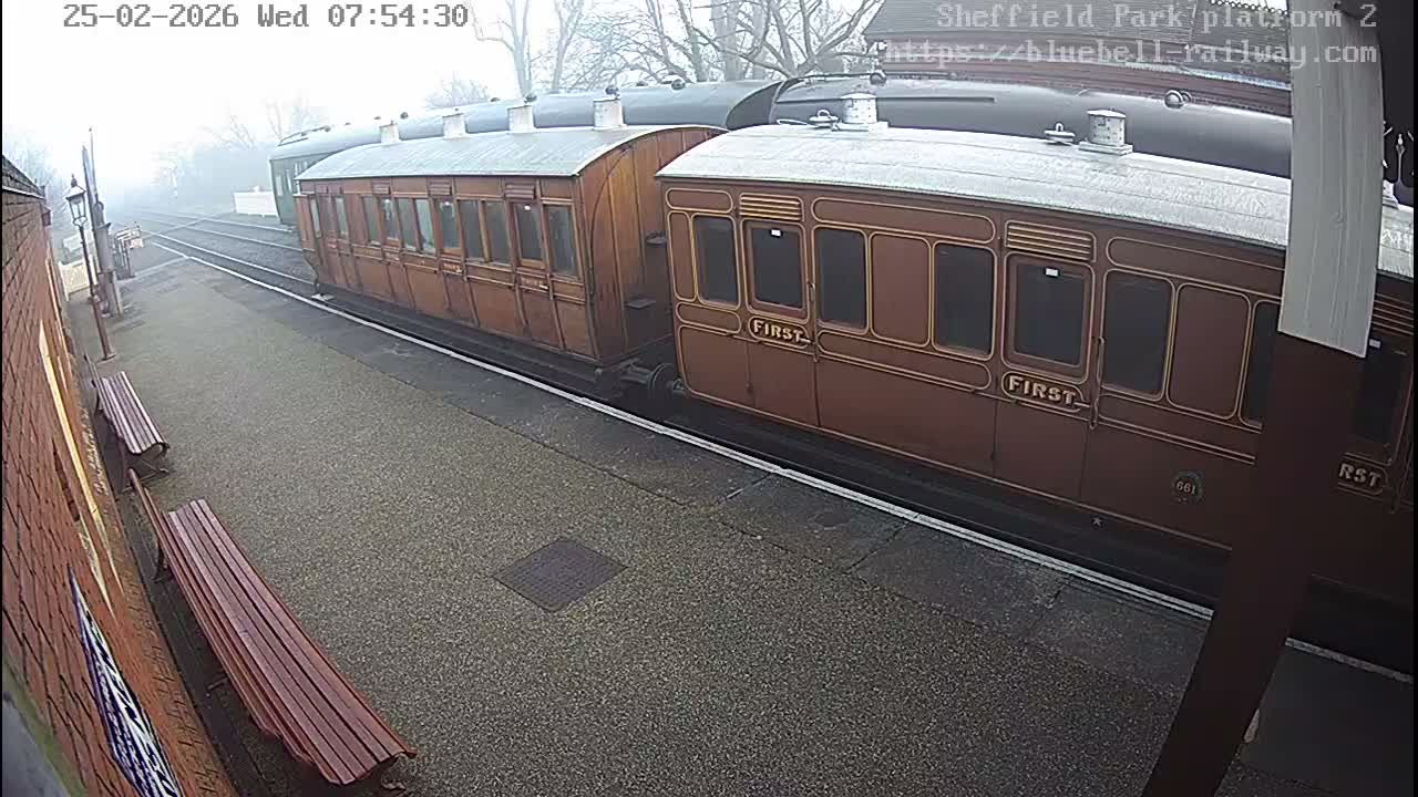 Platform 2 West Sheffield Green, Bluebell Railway, Sheffield Park Station  Live Cam - Uckfield, Wealden, East Sussex, South East, England, United Kingdom