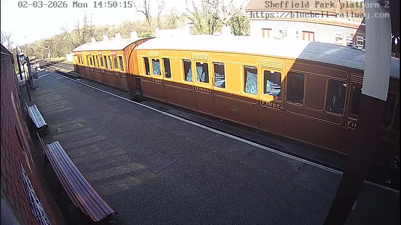 Platform 2 West Sheffield Green, Bluebell Railway, Sheffield Park Station  Live Cam - Uckfield, Wealden, East Sussex, South East, England, United Kingdom