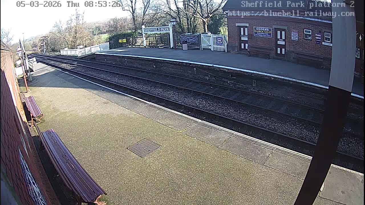 Platform 2 West Sheffield Green, Bluebell Railway, Sheffield Park Station  Live Cam - Uckfield, Wealden, East Sussex, South East, England, United Kingdom