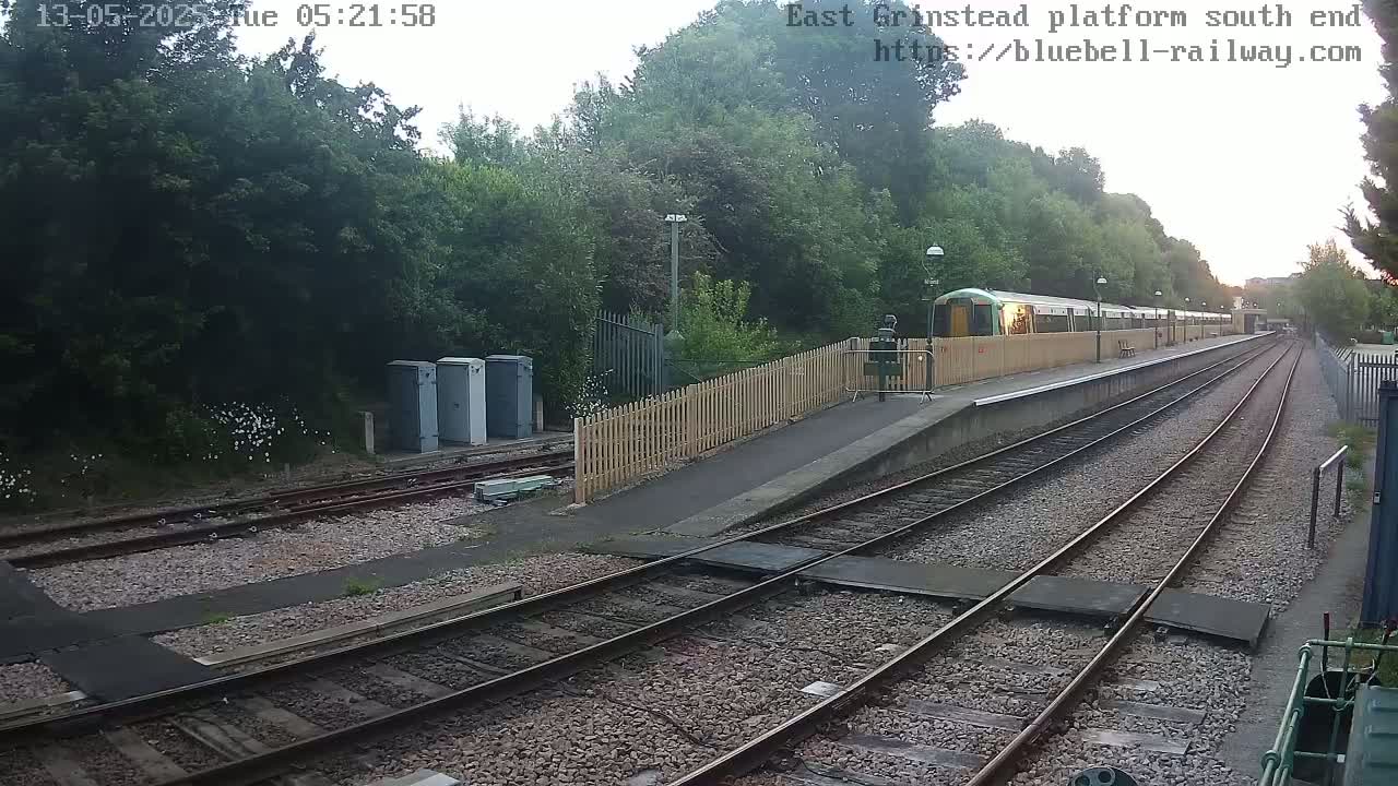 East Grinstead Station Bluebell Railway Platforms South End Live Cam - Mid Sussex, East Sussex, South East, England, United Kingdom