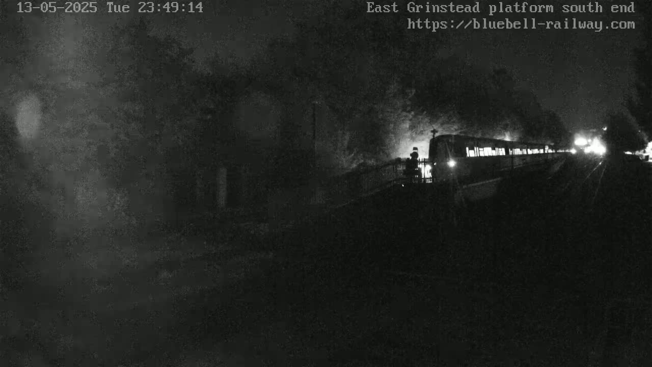 East Grinstead Station Bluebell Railway Platforms South End Live Cam - Mid Sussex, East Sussex, South East, England, United Kingdom