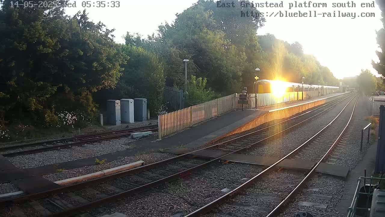 East Grinstead Station Bluebell Railway Platforms South End Live Cam - Mid Sussex, East Sussex, South East, England, United Kingdom