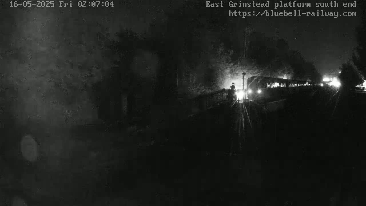 East Grinstead Station Bluebell Railway Platforms South End Live Cam - Mid Sussex, East Sussex, South East, England, United Kingdom