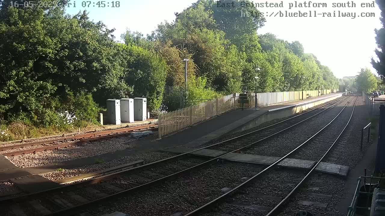 East Grinstead Station Bluebell Railway Platforms South End Live Cam - Mid Sussex, East Sussex, South East, England, United Kingdom