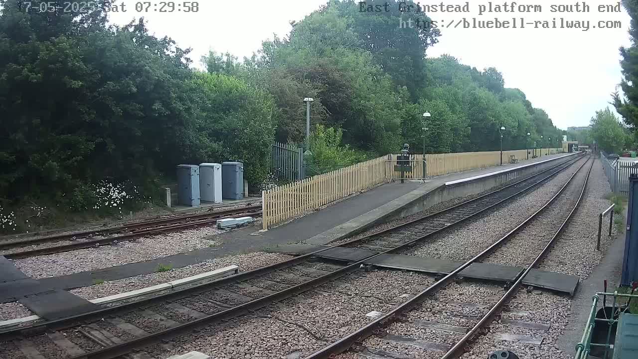 East Grinstead Station Bluebell Railway Platforms South End Live Cam - Mid Sussex, East Sussex, South East, England, United Kingdom