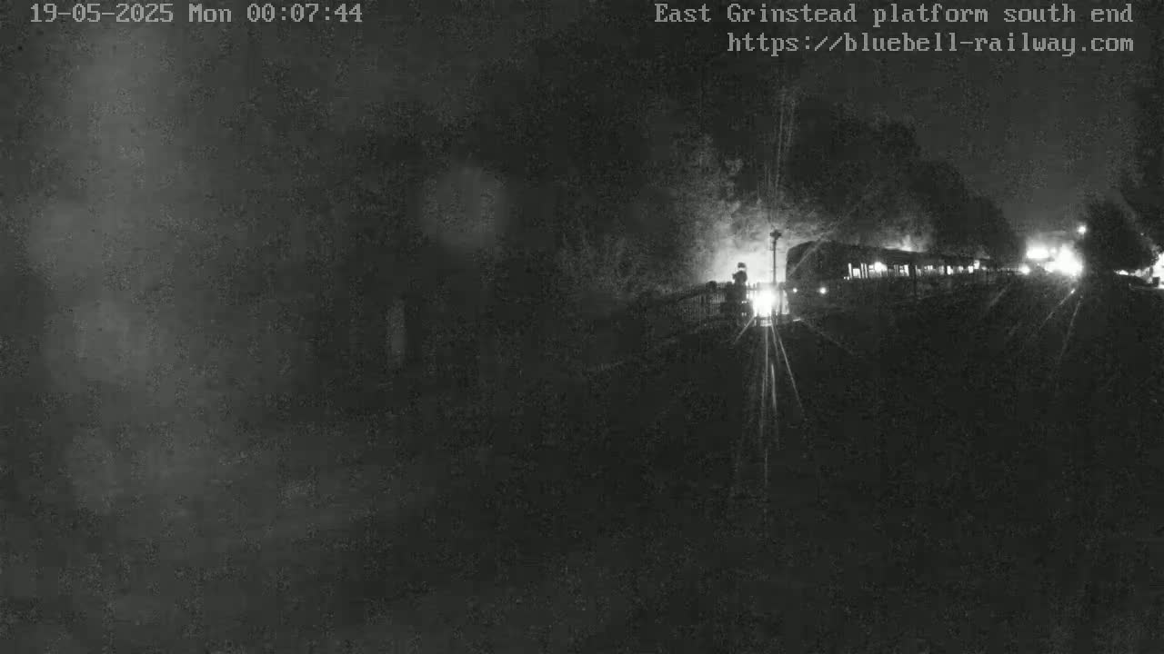 East Grinstead Station Bluebell Railway Platforms South End Live Cam - Mid Sussex, East Sussex, South East, England, United Kingdom