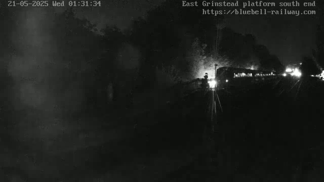 East Grinstead Station Bluebell Railway Platforms South End Live Cam - Mid Sussex, East Sussex, South East, England, United Kingdom