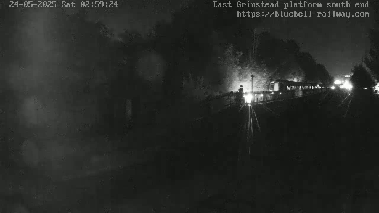 East Grinstead Station Bluebell Railway Platforms South End Live Cam - Mid Sussex, East Sussex, South East, England, United Kingdom