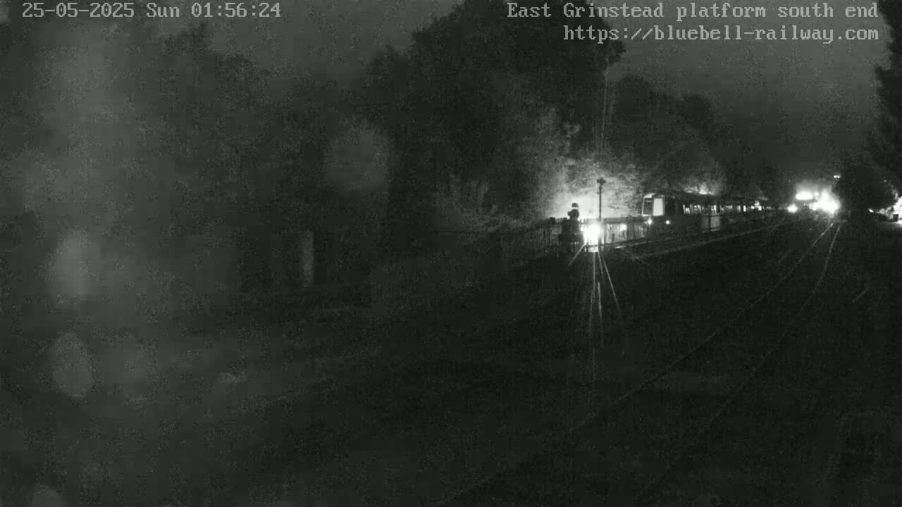 East Grinstead Station Bluebell Railway Platforms South End Live Cam - Mid Sussex, East Sussex, South East, England, United Kingdom