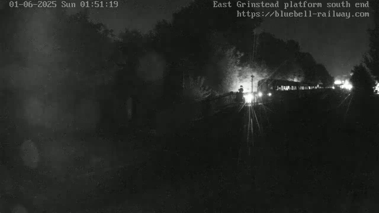 East Grinstead Station Bluebell Railway Platforms South End Live Cam - Mid Sussex, East Sussex, South East, England, United Kingdom