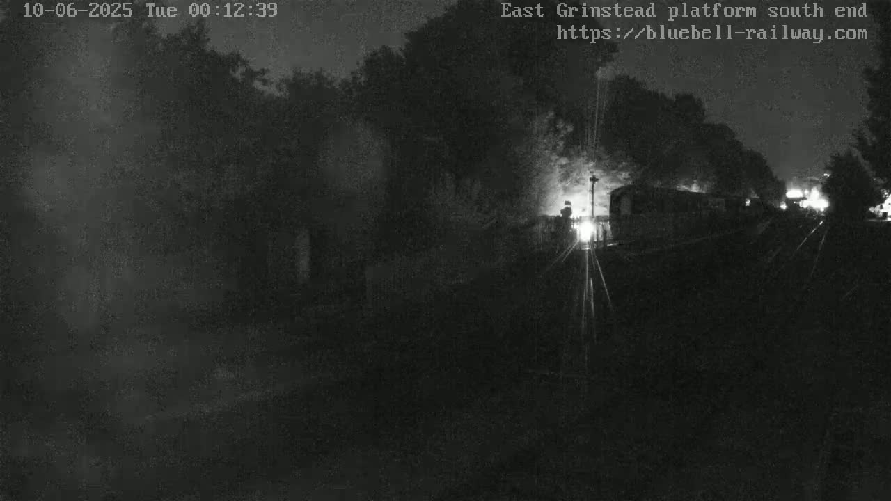 East Grinstead Station Bluebell Railway Platforms South End Live Cam - Mid Sussex, East Sussex, South East, England, United Kingdom