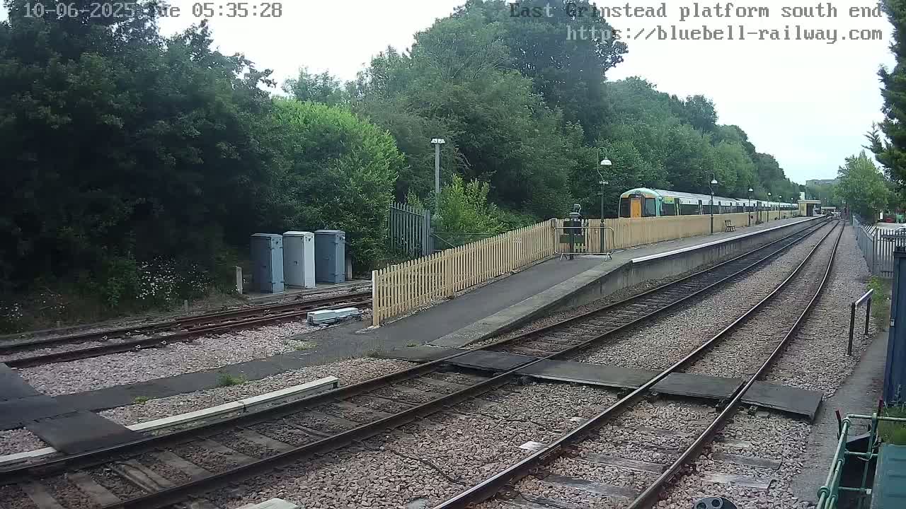 East Grinstead Station Bluebell Railway Platforms South End Live Cam - Mid Sussex, East Sussex, South East, England, United Kingdom