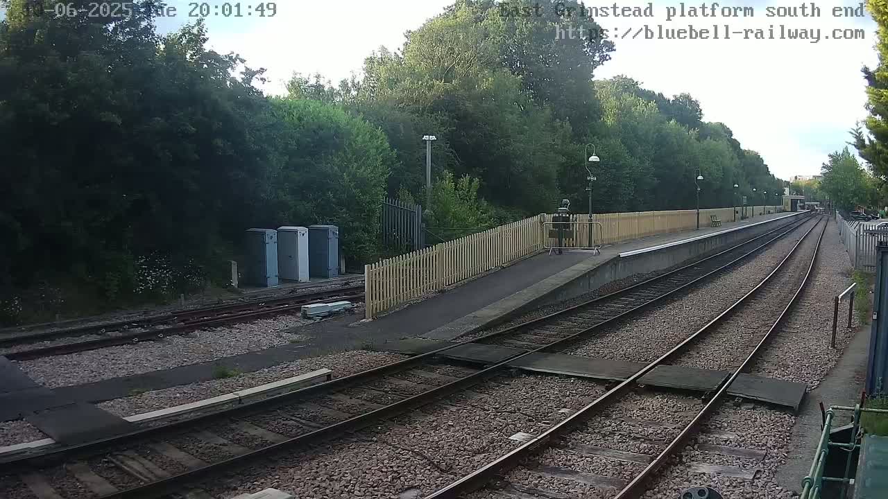 East Grinstead Station Bluebell Railway Platforms South End Live Cam - Mid Sussex, East Sussex, South East, England, United Kingdom