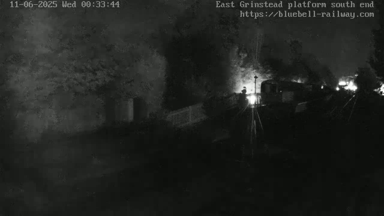 East Grinstead Station Bluebell Railway Platforms South End Live Cam - Mid Sussex, East Sussex, South East, England, United Kingdom