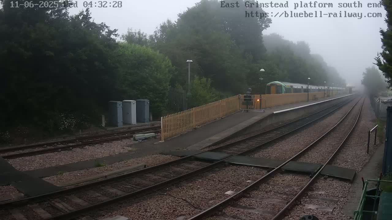 East Grinstead Station Bluebell Railway Platforms South End Live Cam - Mid Sussex, East Sussex, South East, England, United Kingdom