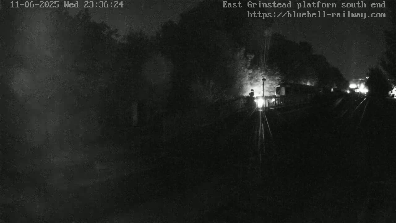 East Grinstead Station Bluebell Railway Platforms South End Live Cam - Mid Sussex, East Sussex, South East, England, United Kingdom