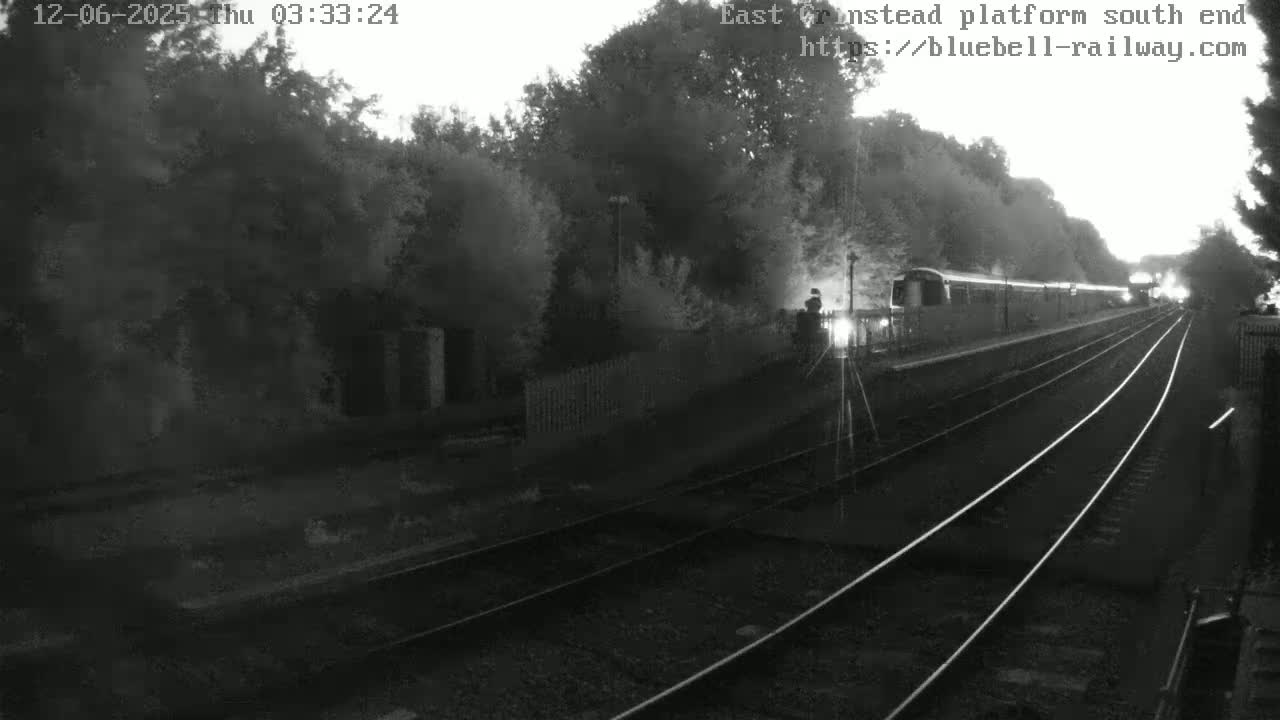 East Grinstead Station Bluebell Railway Platforms South End Live Cam - Mid Sussex, East Sussex, South East, England, United Kingdom